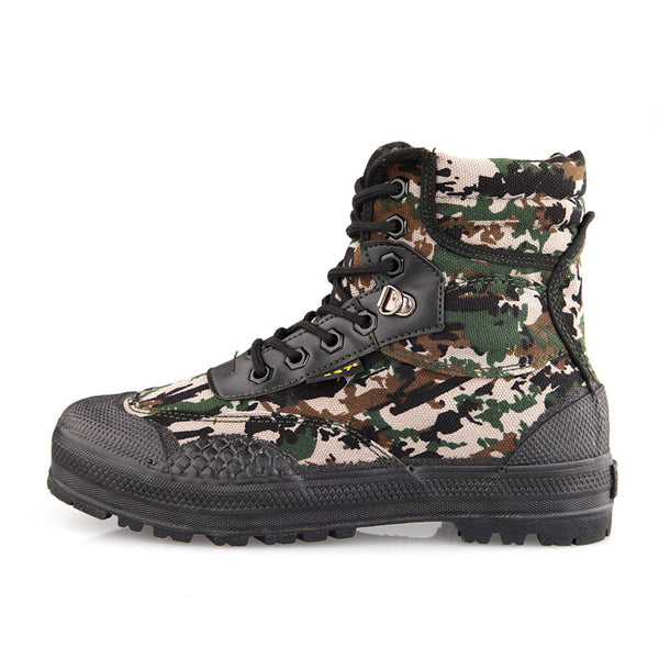 2016 Men's Summer Canvas Military Tactical Boots Mens Camouflage Army Jungle Combat Boots Men Espadrilles Shoes Botas Hombre