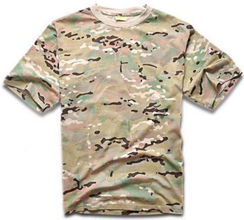 Summer Outdoors Hunting Camouflage T-shirt Men Breathable Army Tactical Combat T Shirt Military Dry Sport Camo Outdoor Camp Tees