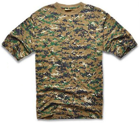 Summer Outdoors Hunting Camouflage T-shirt Men Breathable Army Tactical Combat T Shirt Military Dry Sport Camo Outdoor Camp Tees