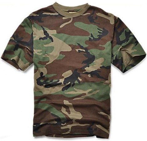 Summer Outdoors Hunting Camouflage T-shirt Men Breathable Army Tactical Combat T Shirt Military Dry Sport Camo Outdoor Camp Tees