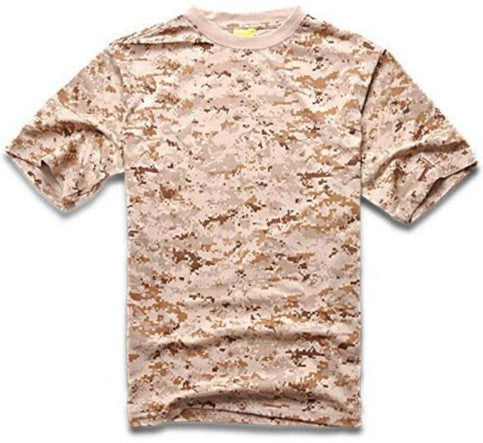 Summer Outdoors Hunting Camouflage T-shirt Men Breathable Army Tactical Combat T Shirt Military Dry Sport Camo Outdoor Camp Tees