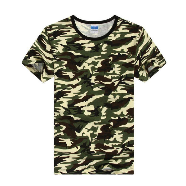 Europe and America fashion Army fans Camouflage printed t-shirt men personality street skate boy short sleeve tshirt S-3XL T14