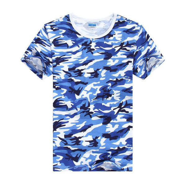 Europe and America fashion Army fans Camouflage printed t-shirt men personality street skate boy short sleeve tshirt S-3XL T14