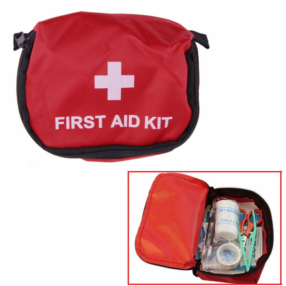 First Aid Kit 0.7L Red Camping Emergency Survival Bag Bandage Drug Waterproof