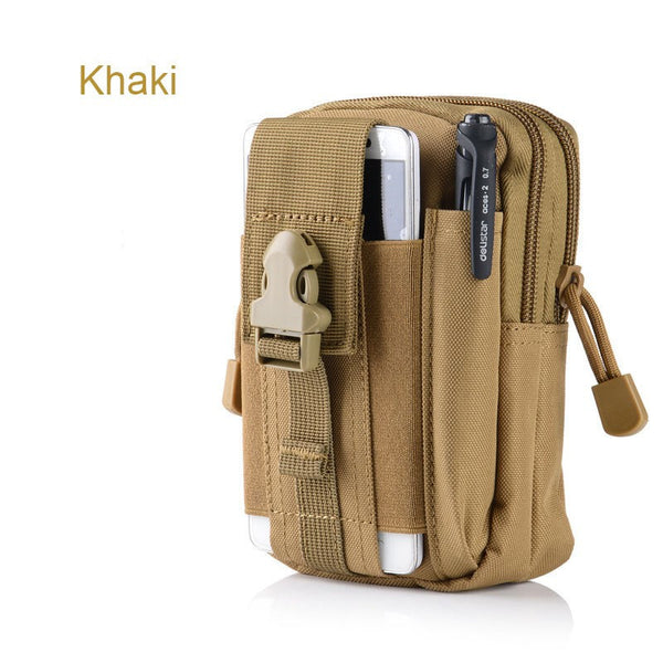 Universal Outdoor Tactical Holster Military Molle Hip Waist Belt Bag Wallet Pouch Purse Phone Cases For iPhone LG HTC Zipper