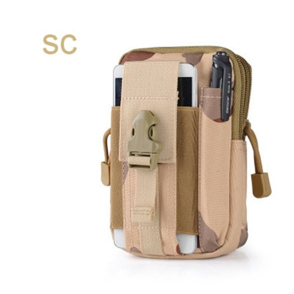 Universal Outdoor Tactical Holster Military Molle Hip Waist Belt Bag Wallet Pouch Purse Phone Cases For iPhone LG HTC Zipper