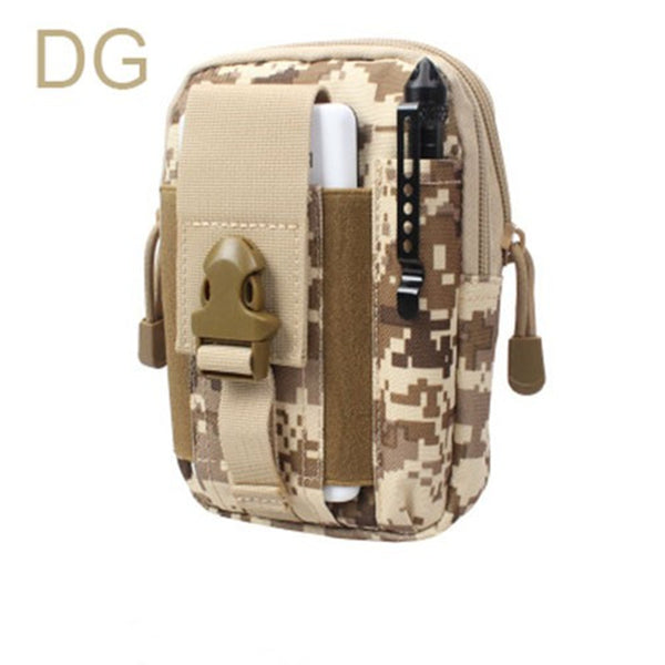 Universal Outdoor Tactical Holster Military Molle Hip Waist Belt Bag Wallet Pouch Purse Phone Cases For iPhone LG HTC Zipper