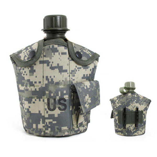 Heavy Cover Army Water Bottle Aluminum Cooking Cup US 1L Military Canteen Camping Hiking Survival Kettle Outdoor Tableware