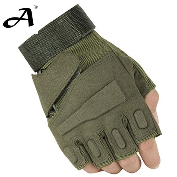 Military usa special forces training tactical gloves outdoor fighting combat slip-resistant black half- finger gloves