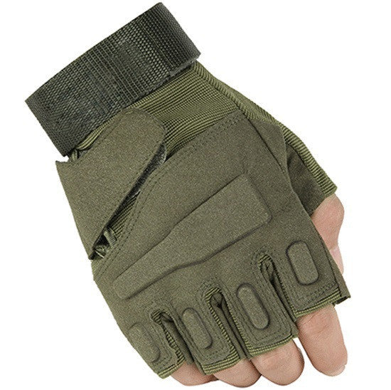 Military usa special forces training tactical gloves outdoor fighting combat slip-resistant black half- finger gloves