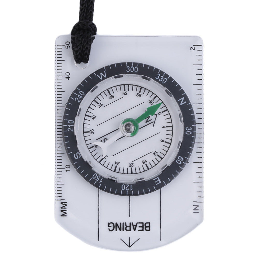 Mini Baseplate Compass Map Scale Ruler Outdoor Camping Hiking Cycling Scouts Military Compass New